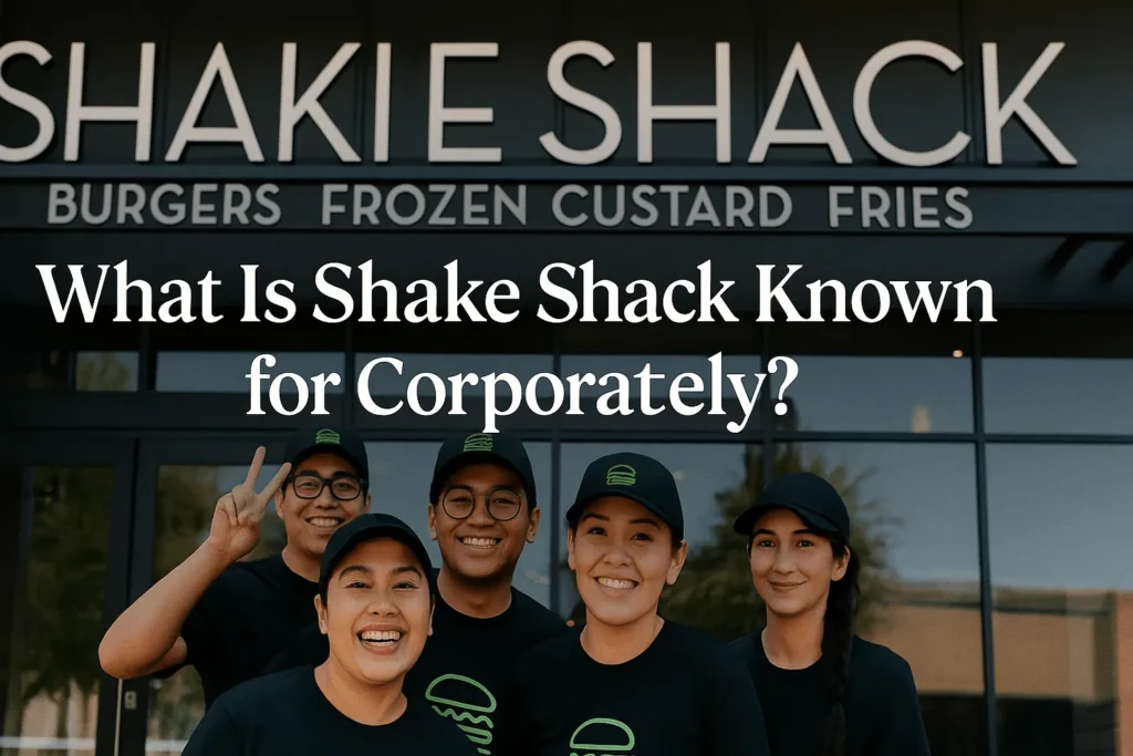 what is shake shack know for corporate​