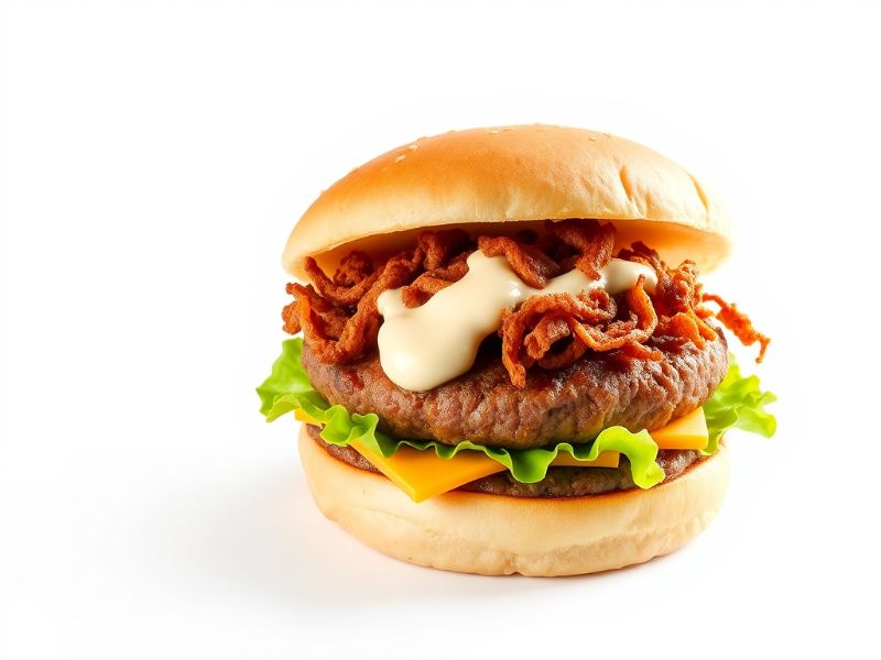 Double Crispy Shallot Burger