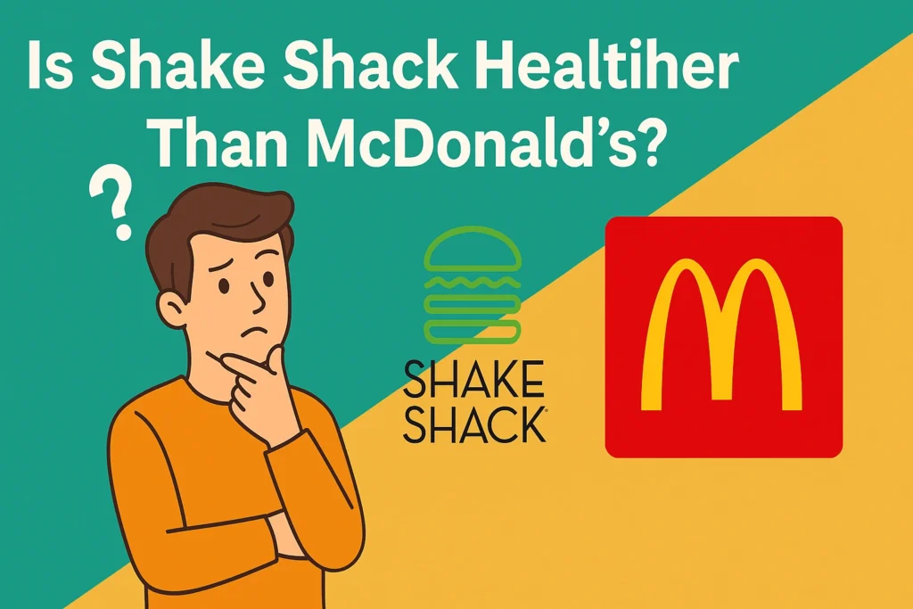 is shake shack healthier than mcdonald's