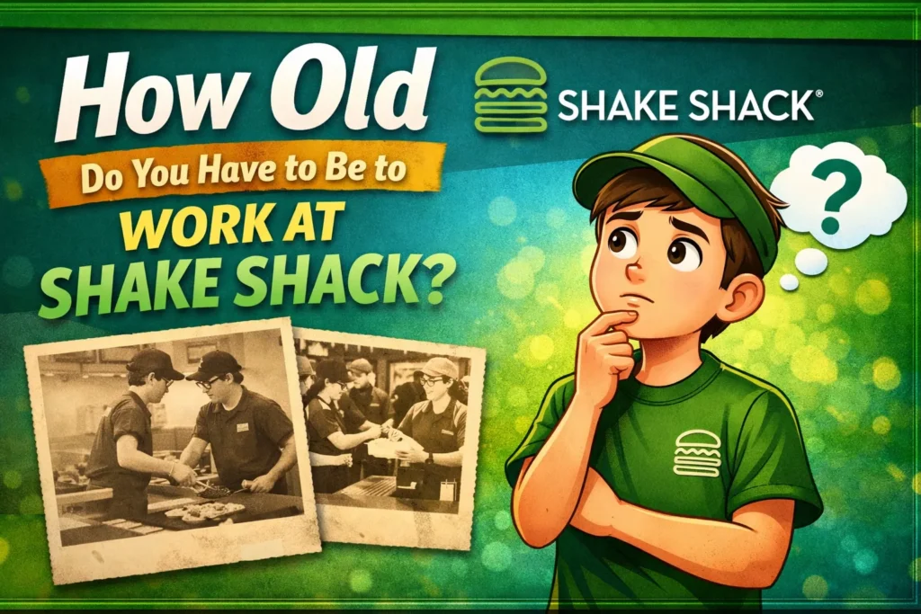 how old do you have to be to work at shake shack