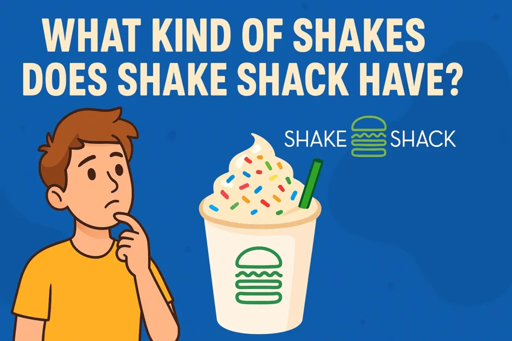 what kind of shakes does shake shack have